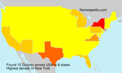 Surname Guliyev in USA Surname Guliyev in USA