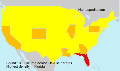Surname Gullaume in USA Surname Gullaume in USA