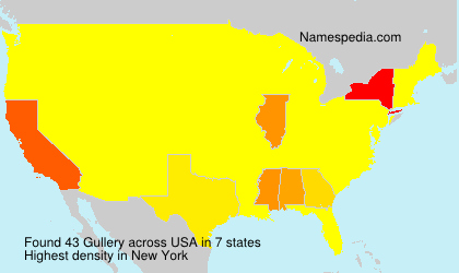 Surname Gullery in USA Surname Gullery in USA