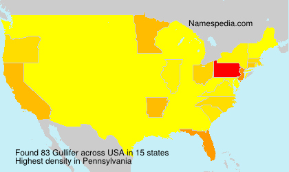 Surname Gullifer in USA Surname Gullifer in USA