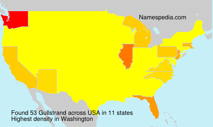 Surname Gullstrand in USA Surname Gullstrand in USA