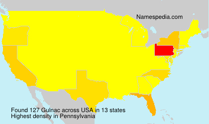Surname Gulnac in USA Surname Gulnac in USA
