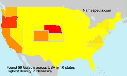 Surname Gulzow in USA Surname Gulzow in USA