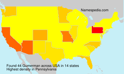 Surname Gumerman in USA Surname Gumerman in USA