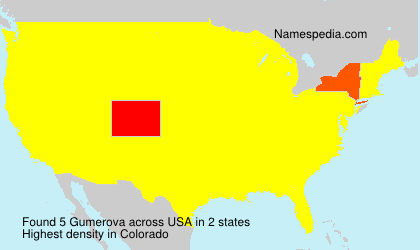 Surname Gumerova in USA Surname Gumerova in USA