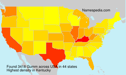 Surname Gumm in USA Surname Gumm in USA