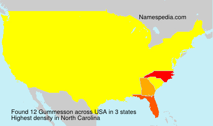 Surname Gummesson in USA Surname Gummesson in USA