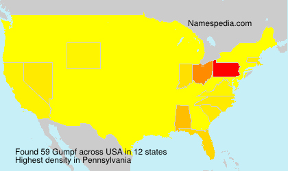 Surname Gumpf in USA Surname Gumpf in USA