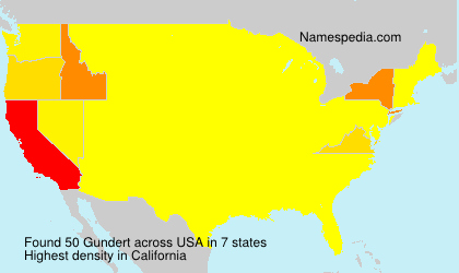 Surname Gundert in USA Surname Gundert in USA