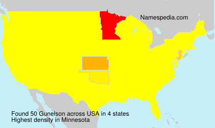 Surname Gunelson in USA Surname Gunelson in USA