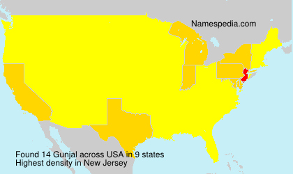 Surname Gunjal in USA Surname Gunjal in USA