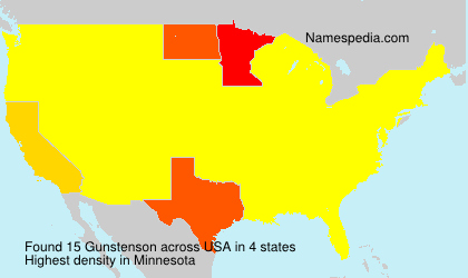 Surname Gunstenson in USA Surname Gunstenson in USA