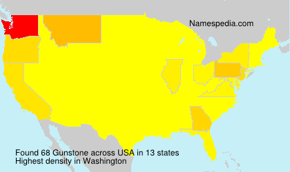 Surname Gunstone in USA Surname Gunstone in USA