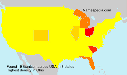 Surname Guntsch in USA Surname Guntsch in USA