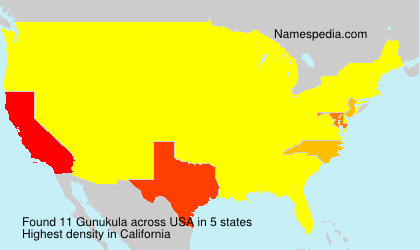 Surname Gunukula in USA Surname Gunukula in USA