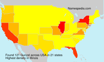 Surname Gunzel in USA Surname Gunzel in USA