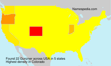 Surname Gunzner in USA Surname Gunzner in USA