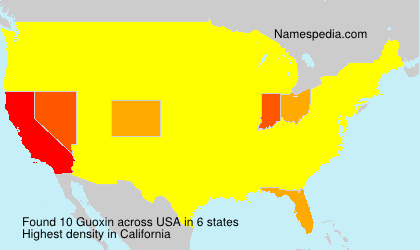 Surname Guoxin in USA Surname Guoxin in USA