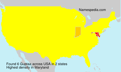 Surname Guptaa in USA Surname Guptaa in USA