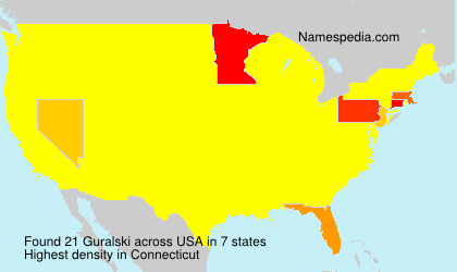 Surname Guralski in USA Surname Guralski in USA