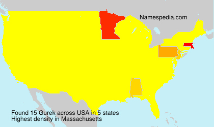 Surname Gurek in USA Surname Gurek in USA