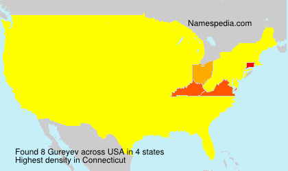 Surname Gureyev in USA Surname Gureyev in USA
