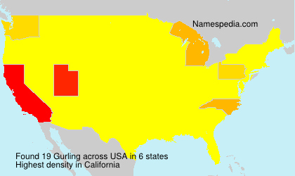 Surname Gurling in USA Surname Gurling in USA