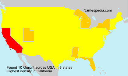 Surname Gurprit in USA Surname Gurprit in USA