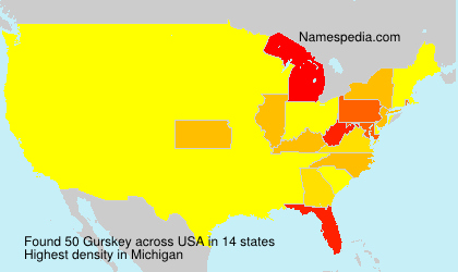 Surname Gurskey in USA Surname Gurskey in USA