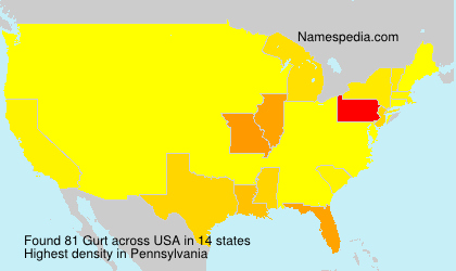 Surname Gurt in USA Surname Gurt in USA