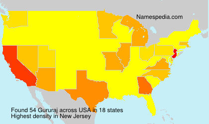 Surname Gururaj in USA Surname Gururaj in USA
