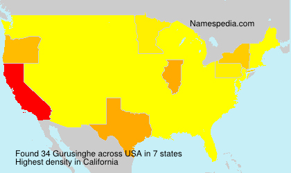 Surname Gurusinghe in USA Surname Gurusinghe in USA