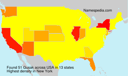 Surname Gusak in USA Surname Gusak in USA