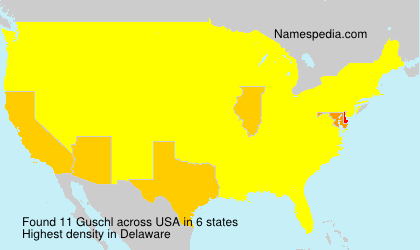 Surname Guschl in USA Surname Guschl in USA