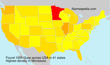 Surname Guse in USA Surname Guse in USA