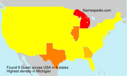 Surname Guset in USA Surname Guset in USA