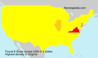 Surname Gusis in USA Surname Gusis in USA