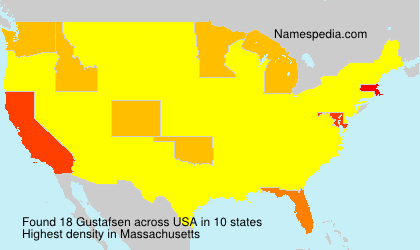 Surname Gustafsen in USA Surname Gustafsen in USA