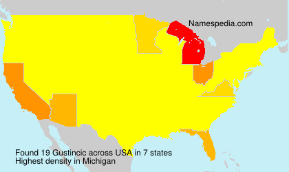 Surname Gustincic in USA Surname Gustincic in USA