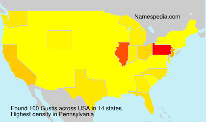 Surname Gustis in USA Surname Gustis in USA