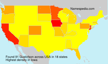 Surname Gustofson in USA Surname Gustofson in USA