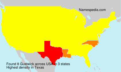 Surname Gustwick in USA Surname Gustwick in USA