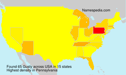 Surname Gusty in USA Surname Gusty in USA