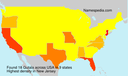 Surname Gutala in USA Surname Gutala in USA