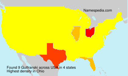 Surname Gutfranski in USA Surname Gutfranski in USA