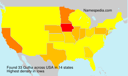 Surname Gutha in USA Surname Gutha in USA