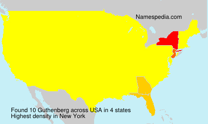 Surname Guthenberg in USA Surname Guthenberg in USA