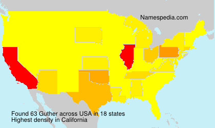 Surname Guther in USA Surname Guther in USA