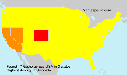 Surname Gutho in USA Surname Gutho in USA