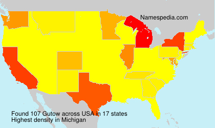 Surname Gutow in USA Surname Gutow in USA